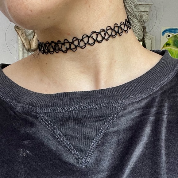 Jewelry 9s Simple Black Tattoo Choker Poshmark